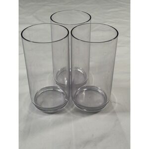 Rubbermaid Plastic Tumblers Set of 3 – Clear Drinking Glasses